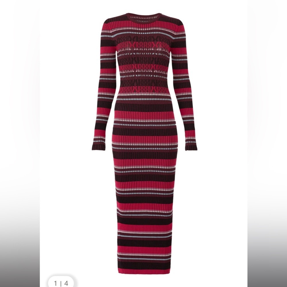 Opening Ceremony Rib Stripe Knit Dress, RTR - Picture 4 of 11